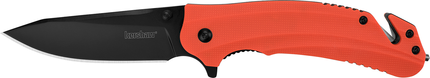 Kershaw Barricade 3.50" Folding Knife with Glass Breaker