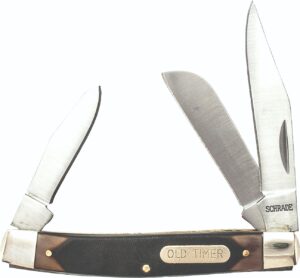 Old Timer Middleman 3-Blade Pocket Knife - 2.4" Stainless Steel