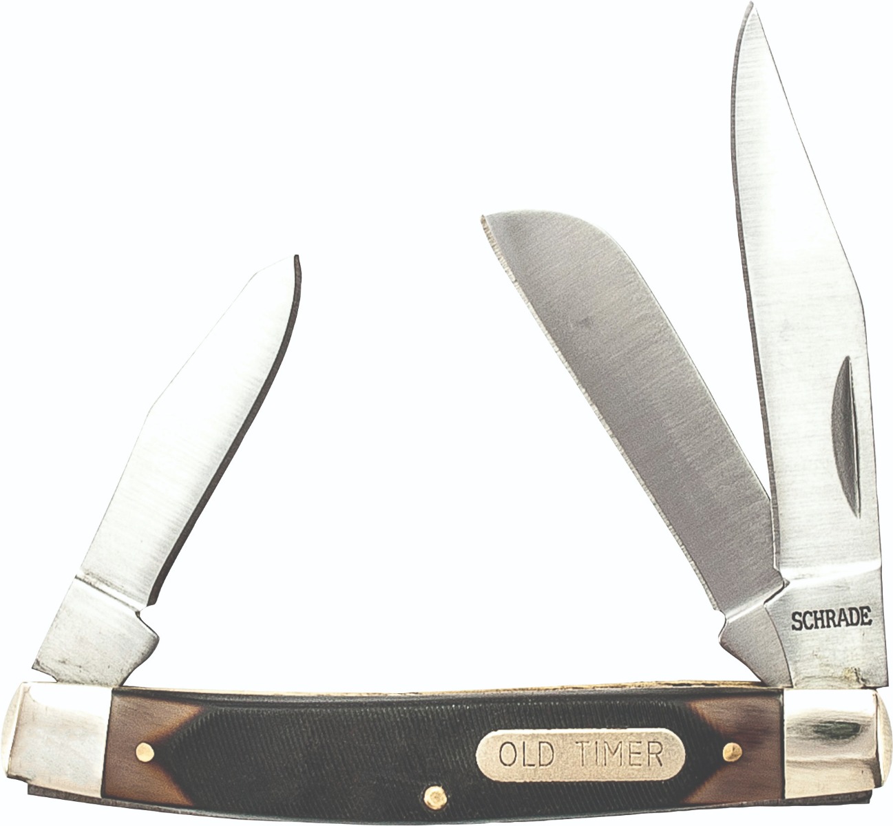 Old Timer Middleman 3-Blade Pocket Knife - 2.4" Stainless Steel