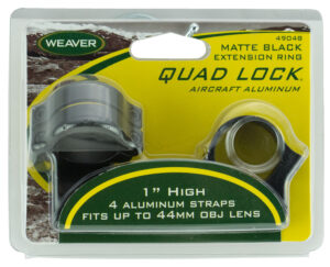 Weaver Quad Lock Detachable Scope Rings 1" High