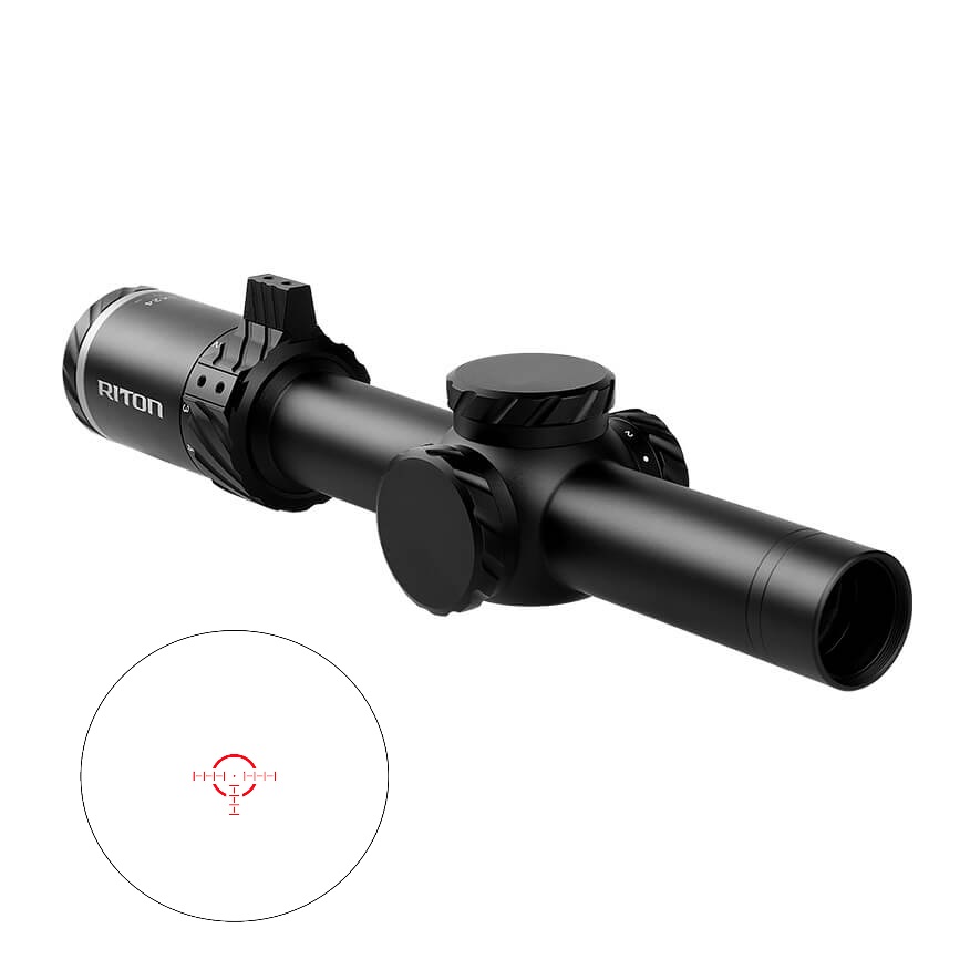 Riton 3 SERIES TACTIX 1-8x24 Illuminated Rifle Scope