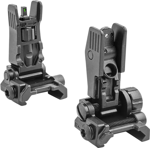 Meprolight Green Tritium Flip Up Sights for AR-15