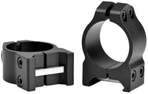 Warne Maxima 200M Vertical Scope Rings 1" Low Matte Black