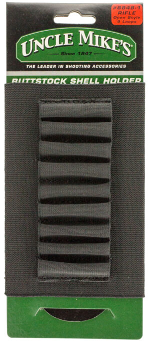 Uncle Mike's Rifle Buttstock Cartridge Holder - Black