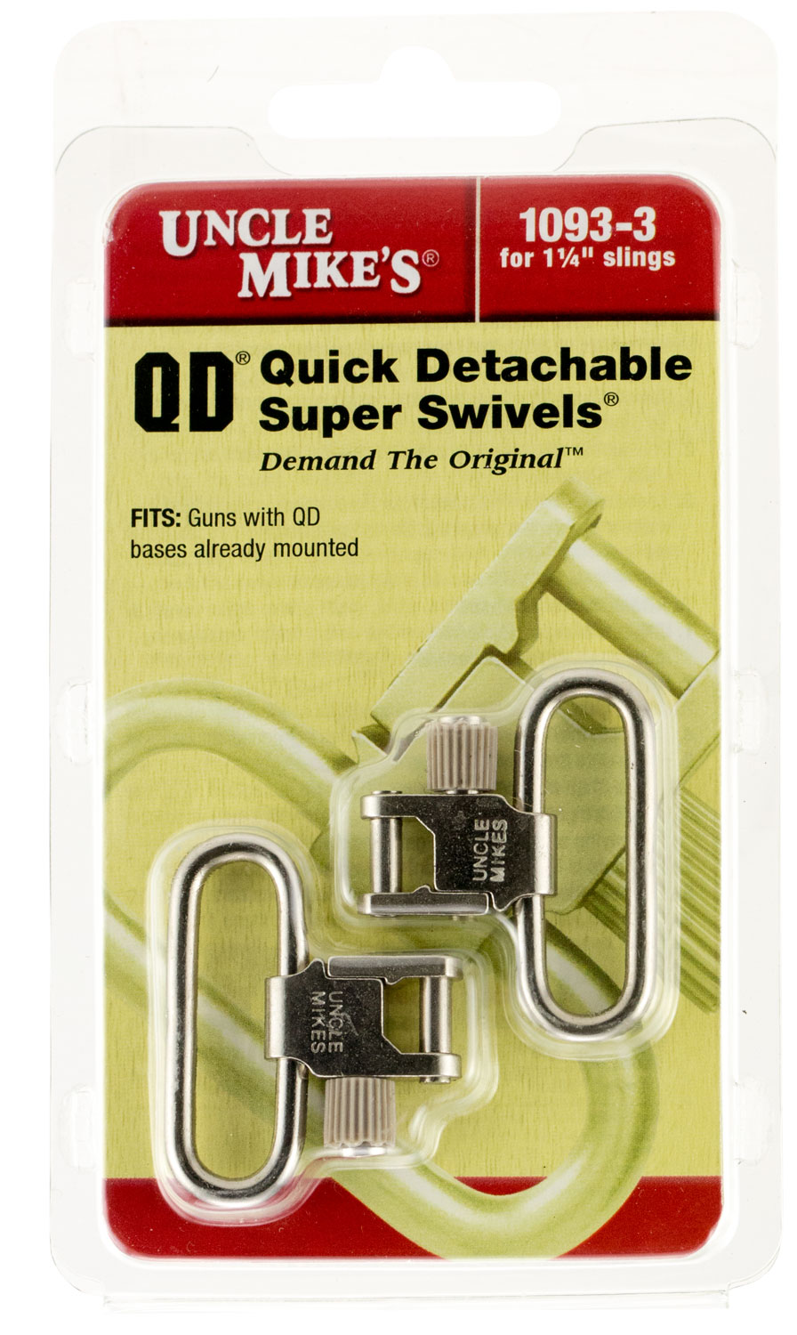 Uncle Mike's Nickel 1.25" Sling Swivels