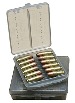 MTM Case-Gard W184541 Ammo Wallet  Handgun 45 ACP 18rd Clear Smoke Polymer