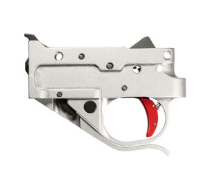 Timney Ruger 10/22 Drop-In Silver Trigger with Red Shoe