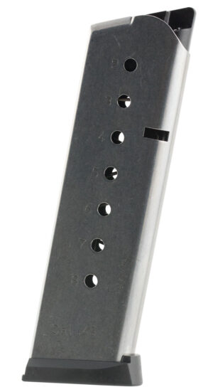 Mec-Gar 1911 Government .45 ACP 8rd Stainless Magazine
