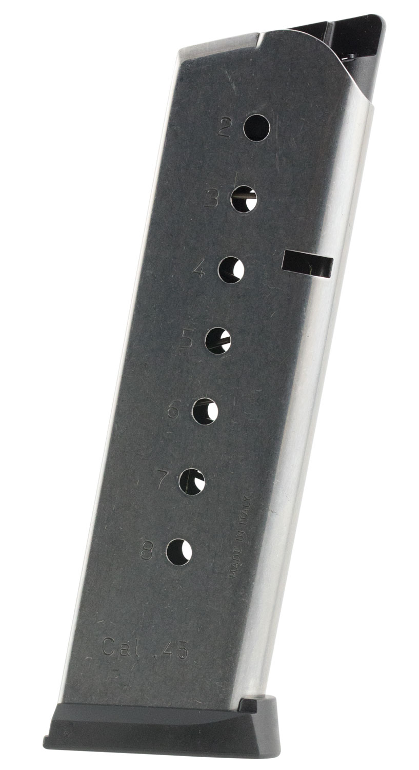 Mec-Gar 1911 Government .45 ACP 8rd Stainless Magazine