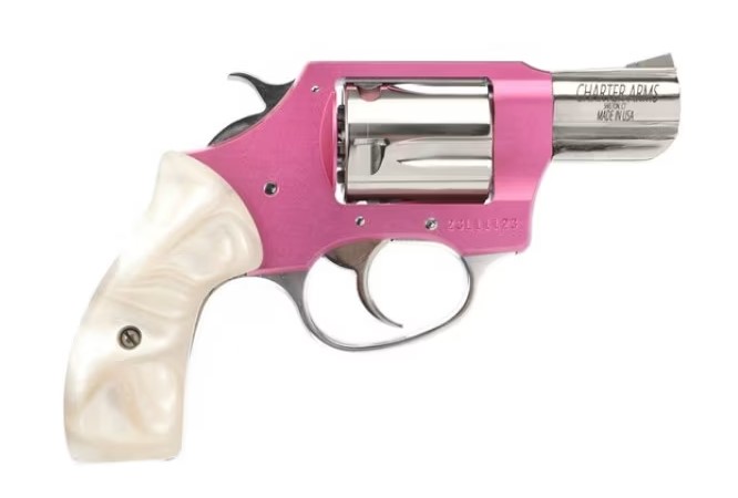 Charter Arms Chic Lady .38 Special Revolver, Pink/Silver