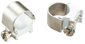 Weaver Detachable Top Mount Rings Silver 1" High