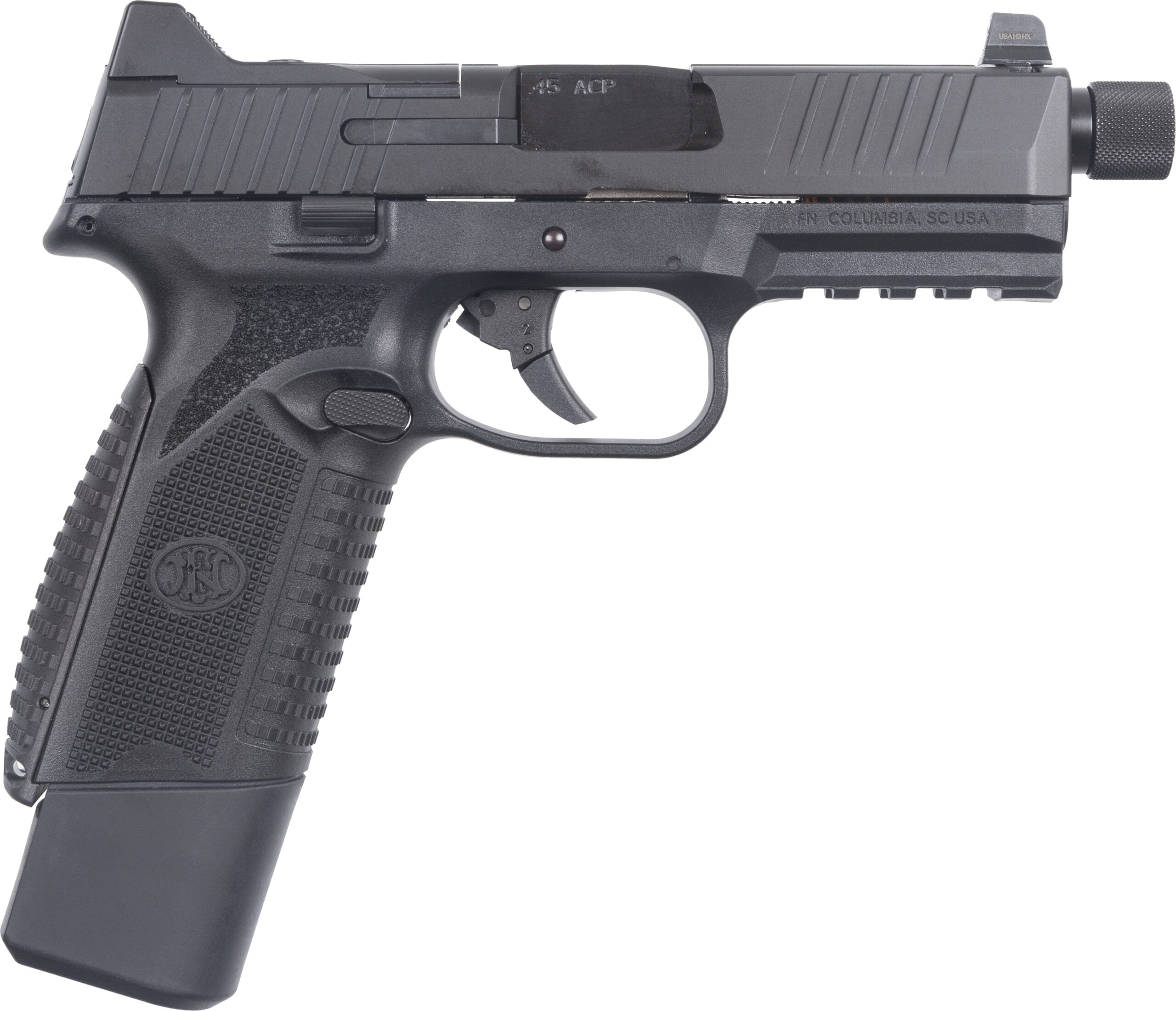 FN 545 Tactical .45 ACP Black Pistol - 15/18 Round