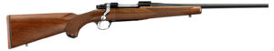 Ruger 37140 Hawkeye Compact 7mm-08 Rem 4+1 16.50" Satin Blued Alloy Steel Barrel, Steel Receiver w/Integral Scope Mount, American Walnut Fixed Stock, Right Hand