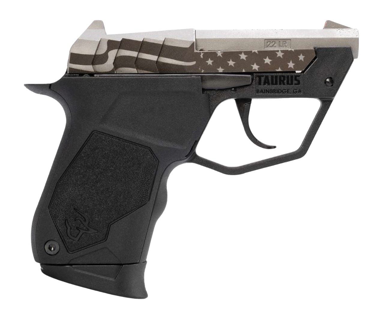 Taurus 22TUC .22LR Pistol 3" Stainless US Flag 9rd