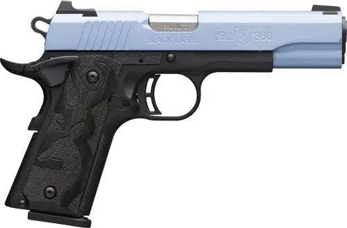 Browning 1911-380 Black Label .380 ACP Pistol - Polar Blue