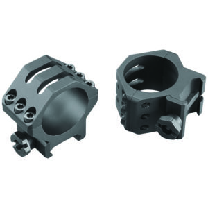 Weaver Six-Hole Picatinny Rings 30mm Low Matte Black