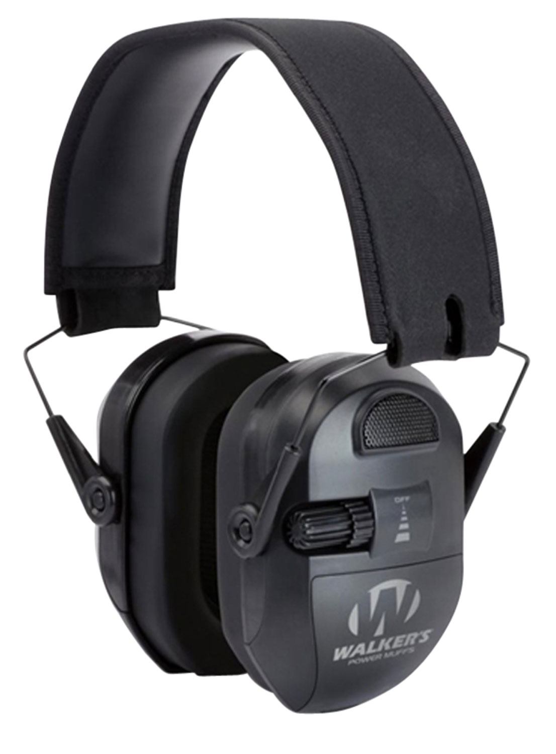 Walkers Ultimate Power Muff Black Electronic Earmuff