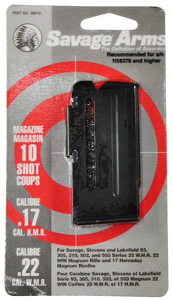 Savage Arms Model 93 Magazine 17 HMR/22 MAG - 10 Rounds