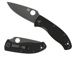 Spyderco Tenacious 3.39" Folding Knife - Black G10 Handle
