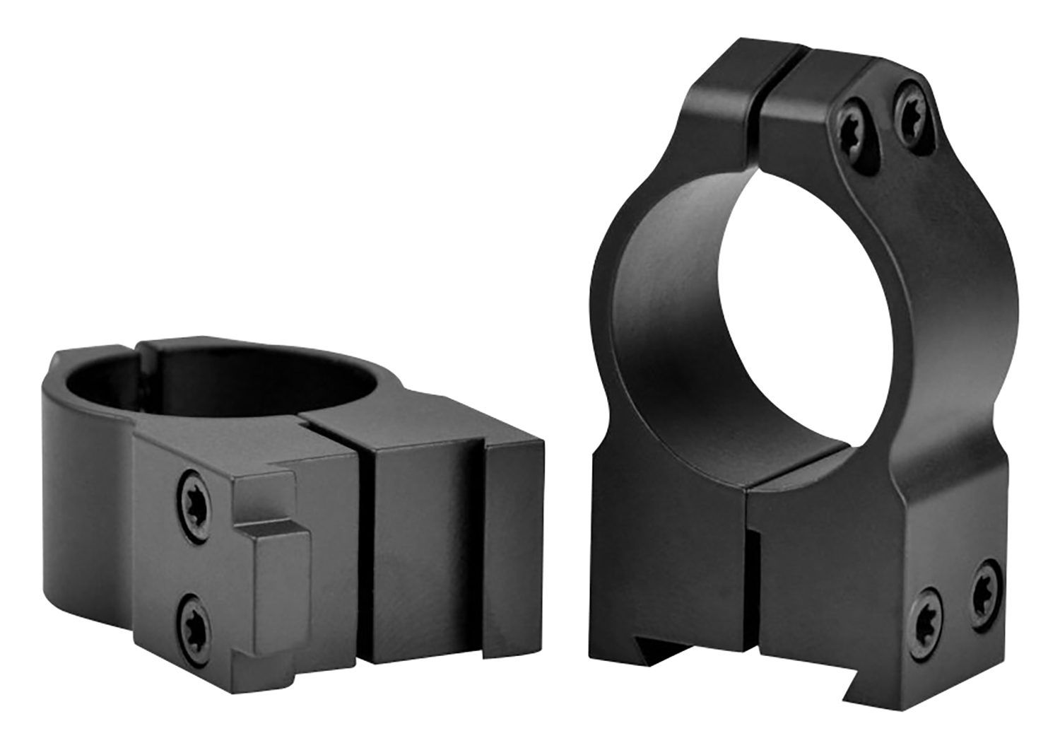 Warne 2BM Maxima Matte Black Steel Dovetail Rings for CZ 550