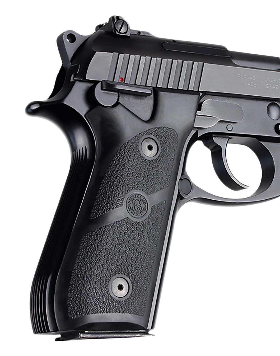 Hogue 99010 Grip Panels Black Rubber for Taurus PT-92, PT-99