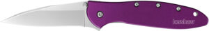 Kershaw Leek 1660PUR 3" Folding Knife - Purple Handle