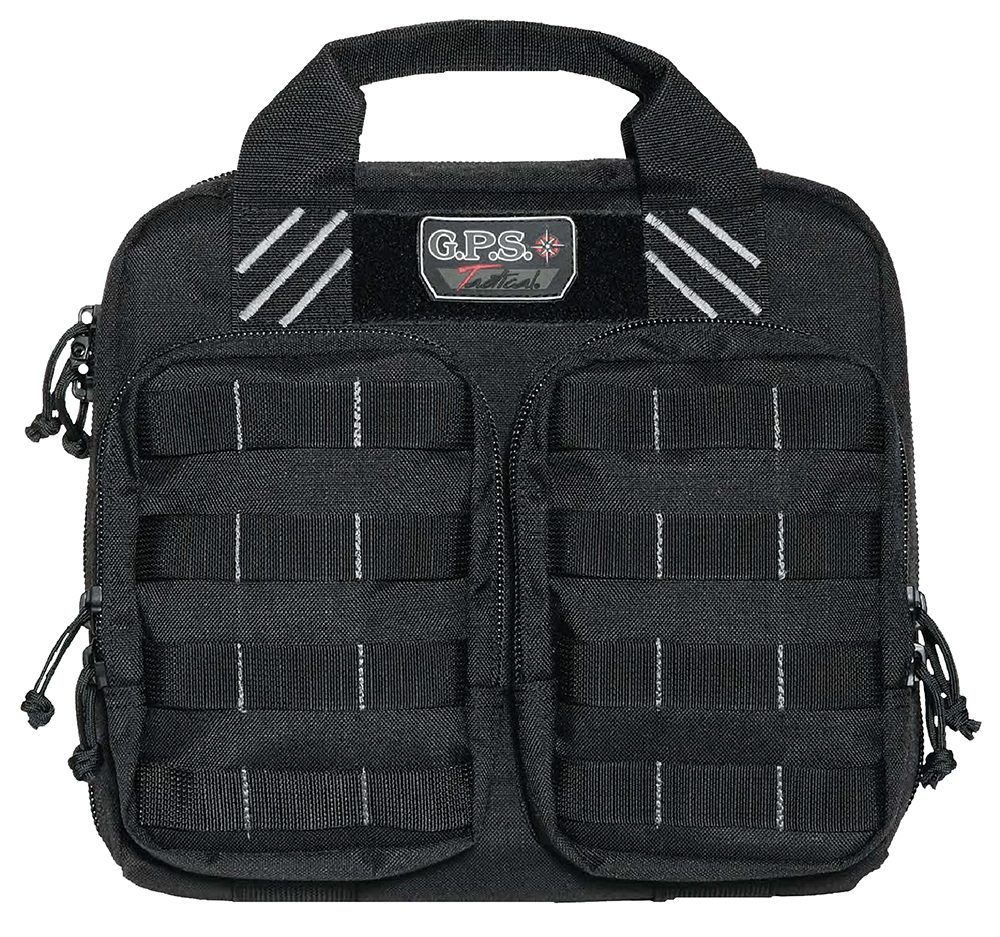 GPS Tactical Double +2 Gun Case - Holds 4 Handguns