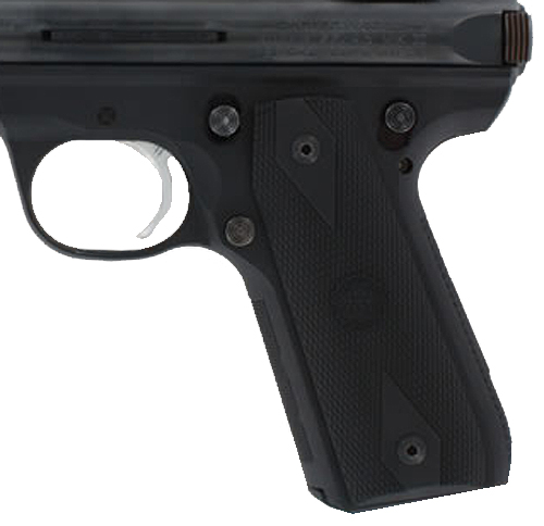 Hogue 82090 Grip Panels Diamond Checkering Black Rubber for Ruger Mark III 22/45