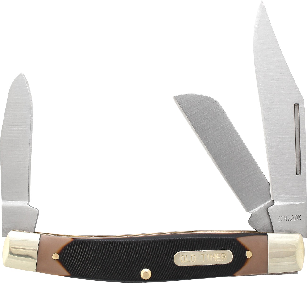 Old Timer Senior 3 Blade Pocket Knife - Stainless Steel