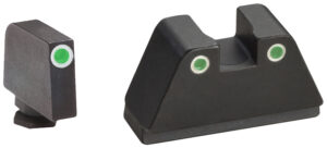 Ameriglo Tall Suppressor Sights for Glock - Green Tritium