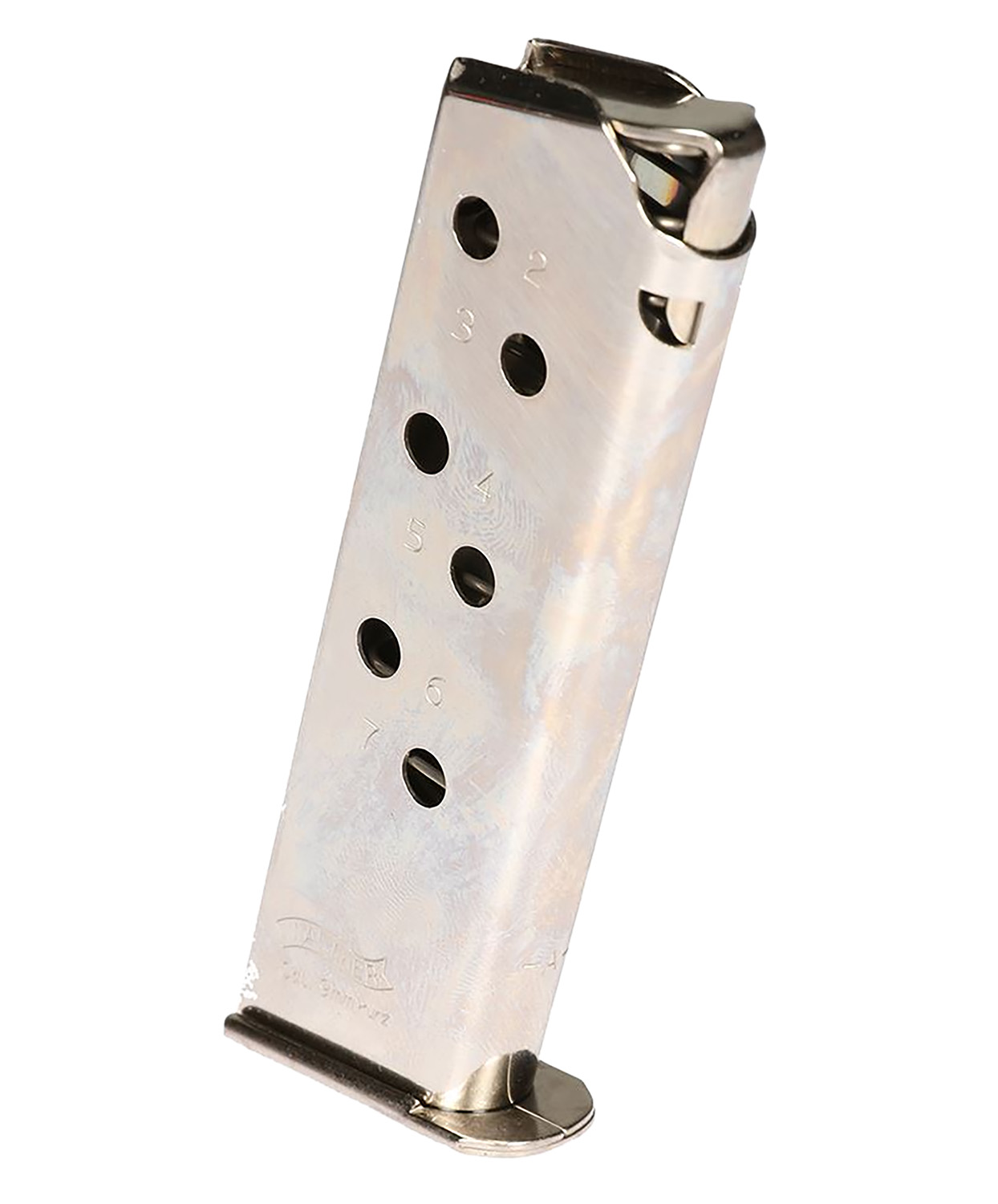 Walther PPK/S 7rd .380 ACP Nickel Magazine