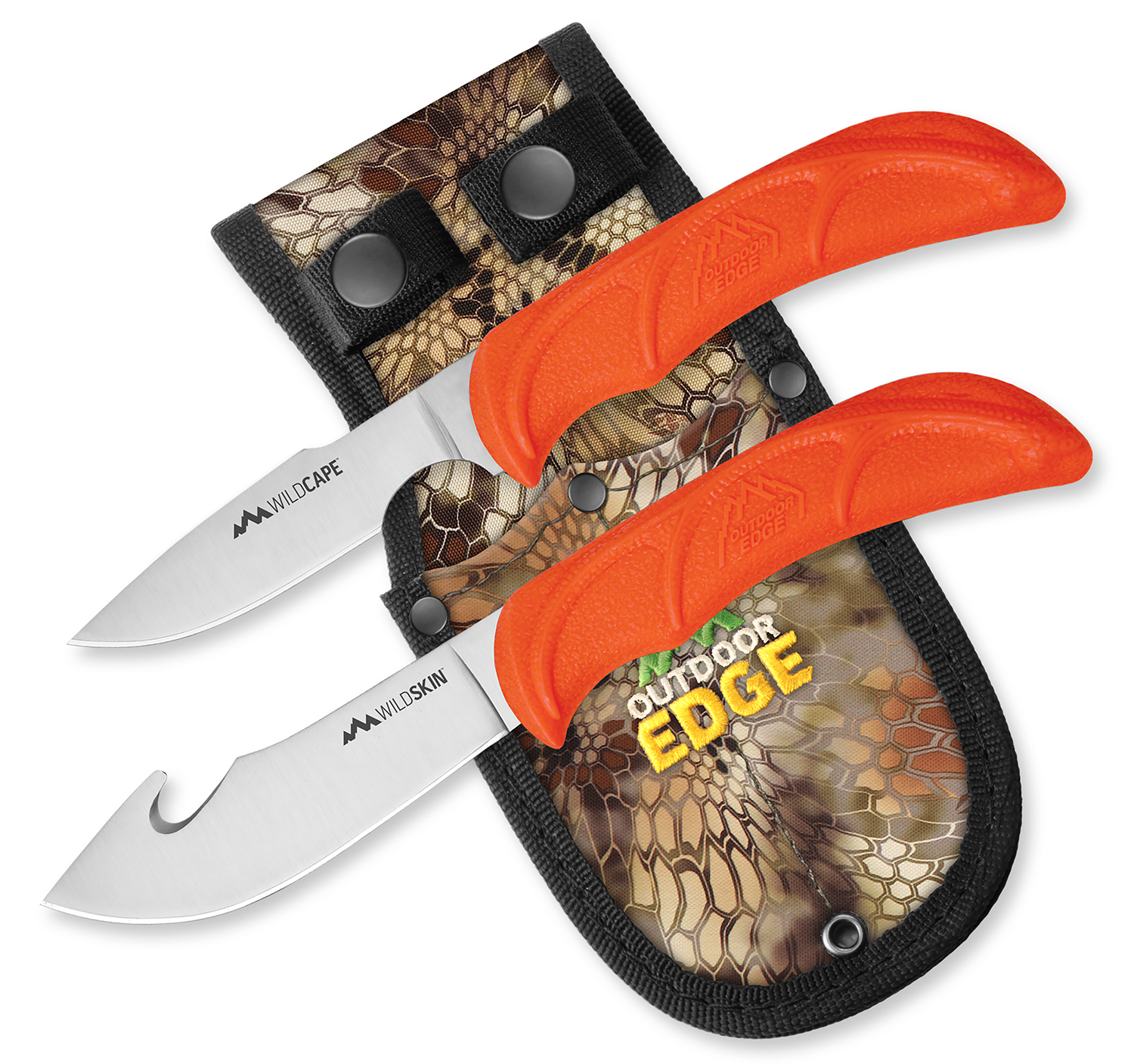 Outdoor Edge WildPair Hunting Knife Set - Blaze Orange