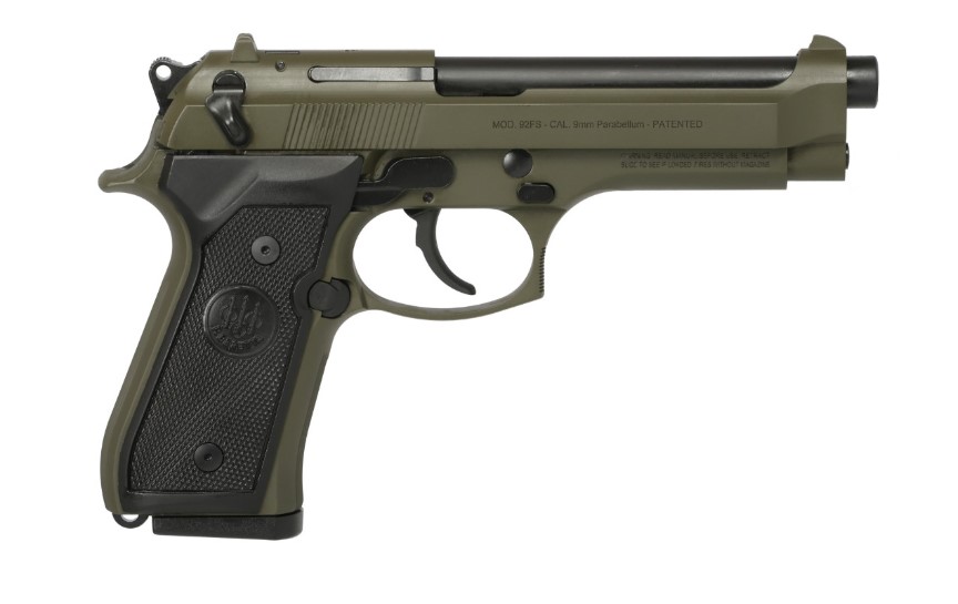 Beretta 92FS 9mm OD Green 4.9" 15+1 Semi-Auto Pistol