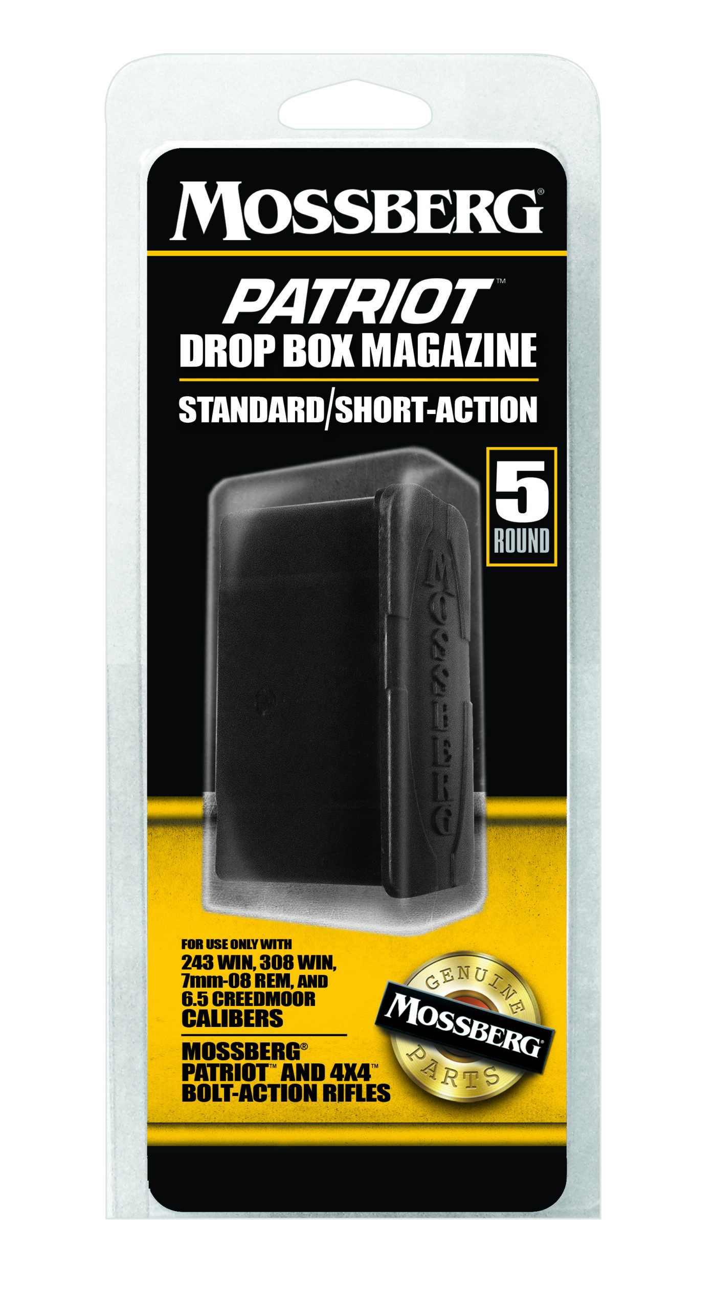 Mossberg Patriot .243 Win 4-Round Drop Box Magazine