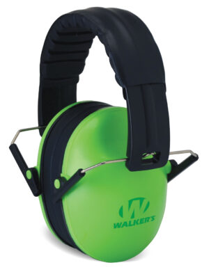 Walker's Kids Folding Earmuff 23 dB Lime Green/Black