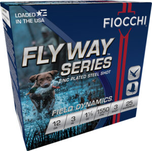 FIOCCHI FLYWAY 12GA 3" 1-1/5OZ - #3 1550FPS 25RD 10BX/CS