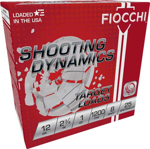 FIOCCHI 12GA 2.75" 1OZ #8 - 1200FPS 250RD CASE LOT
