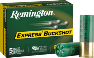 REMINGTON BUCKSHOT 12GA 2.75" - #4 BUCK 27 PELLETS 5RD 50BX/CS