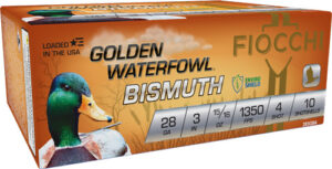 FIOCCHI GOLDEN BISMUTH 28GA - 3" 15/16OZ #4 10RD 10BX/CS