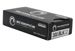SCORPION 300 BLACKOUT - 147GR FMJ 20RD 20BX/CS
