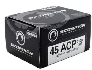 SCORPION 45ACP - 230GR JHP 20RD 10BX/CS