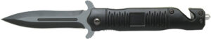ABKT Black Stiletto Assisted Opener Knife 3.5"