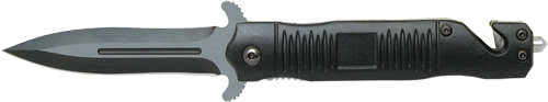 ABKT Black Stiletto Assisted Opener Knife 3.5"