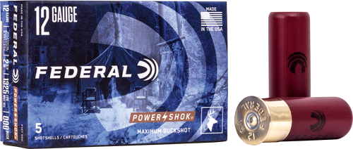 FEDERAL 12GA 2.75" 000 BUCK - 8 PELLETS 5RD 50BX/CS