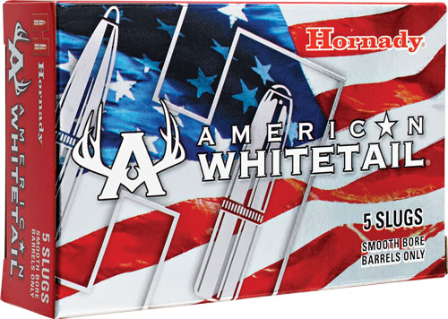 HORNADY WHITETAIL 12GA 2.75" - 1OZ RIFLED SLUG 5RD 20BX/CS