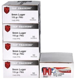 HORNADY 9MM 115GR XTP AND 9MM - 115GR TAP TRAINING