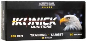 IKONICK USA 223 REM 55GR FMJ - 20RD 25BX/CS