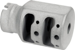 MI Alpha Tank Muzzle Brake 9mm 1/2x28 - Silver Matte
