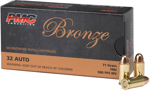 PMC 32 ACP 71GR FMJ - 50RD 20BX/CS
