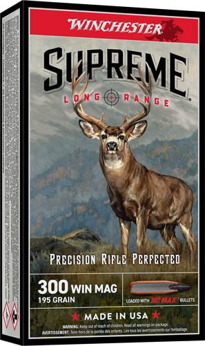 WINCHESTER SUPREME LR 300WM - 195GR BC MAX 20RD 10BX/CS